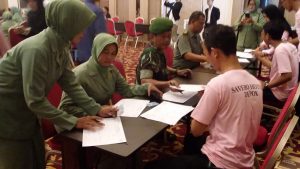 Prajurit TNI Kodim 0508 Depok Melakukan Donor Darah