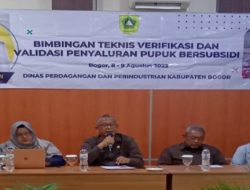 Disdagin Kab. Bogor Adakan Bimbingan Teknis Penyaluran Pupuk Bersubsidi Tahun 2023