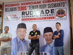 Relawan Teman Rudy Susmanto, Buka Posko Kemenangan Di Setiap Korcam