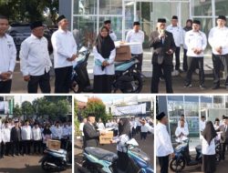 Hadiri Apel Perdana Kemenag Kab. Bogor, Usep Nukliri Berikan Hadiah Motor Dari IAIB